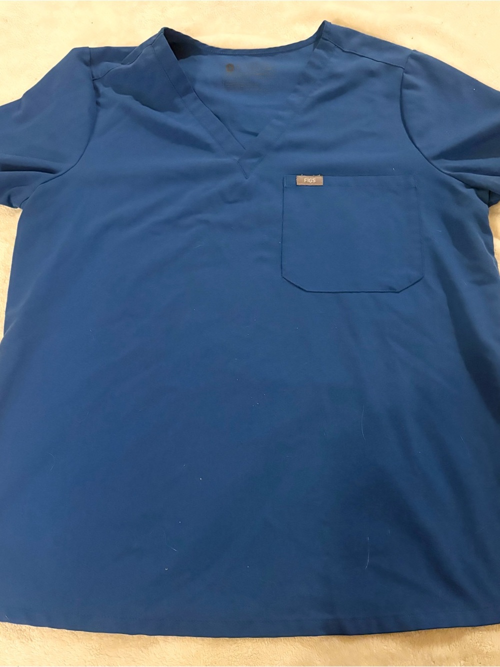FIGS Catarina Scrub Top Royal Blue